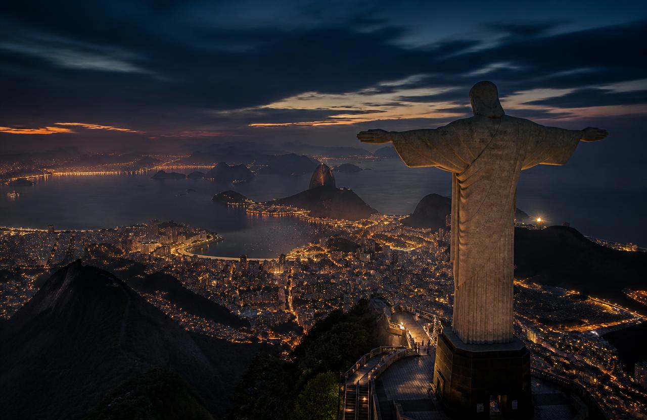 Rio de Janeiro at dusk